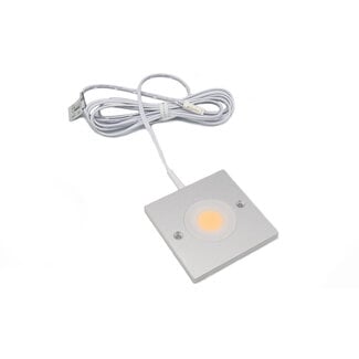 Ultra-flat LED cabinet spotlight Alina - silver-grey