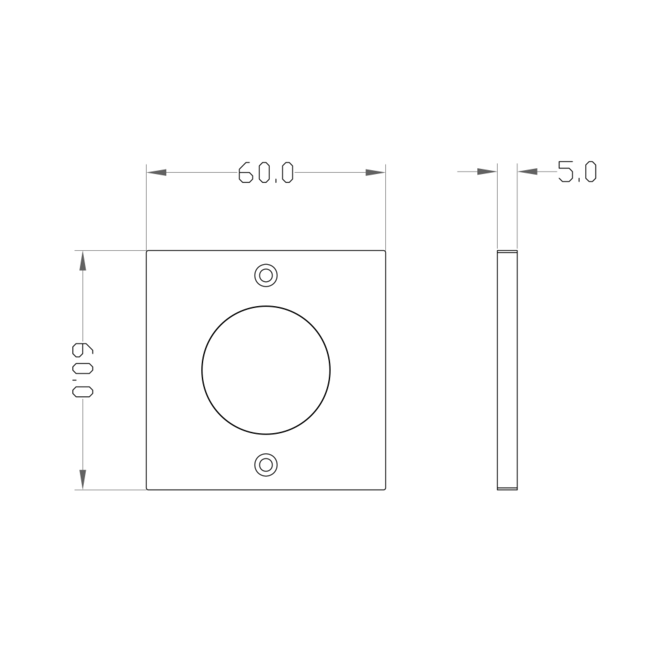 Very flat LED cabinet lighting spot Alina