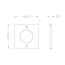 Ultra-flat LED cabinet spotlight Alina - silver-grey