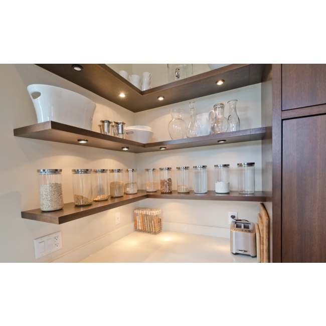 Ultra-flat LED cabinet spotlight Kaya - silver-grey
