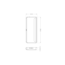 LED battery-powered cabinet lighting Ivar with sensor in silver-grey
