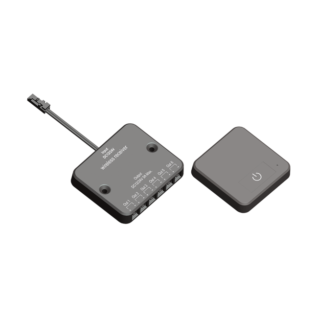 Wireless square touch dimmer