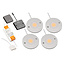 LED cabinet lighting Kaya complete set of 4 spots