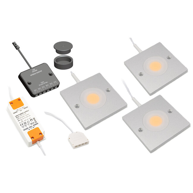 LED cabinet light Alina complete set of 3 spots