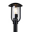 Stainless steel black country lamp Alessandro, 80 cm