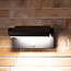 Adjustable wall lamp Berlin with sensor - black