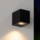 Modern wall lamp Wolfie - black