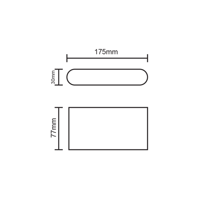 Modern Wall Light Outdoor Kenny - anthracite