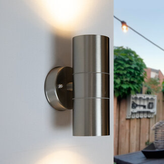 Stainless Steel Design Wall Light Amy - 2 lights
