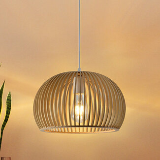 Rural natural wood hanging lamp - Jakarta