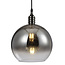 Design pendant lamp with smoked glass - London