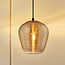 Design hanging lamp with amber glass - Cairo