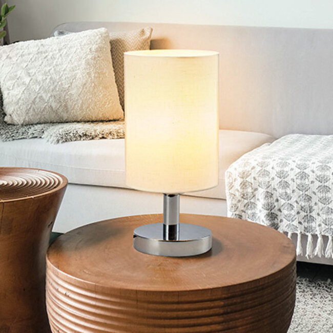 Classic Metal Table Lamp with Fabric Shade - Utrecht