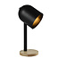 Modern table lamp in black with wood - Spy
