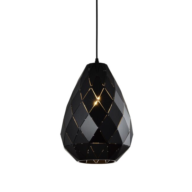 Design hanging lamp glossy black - Jupiter