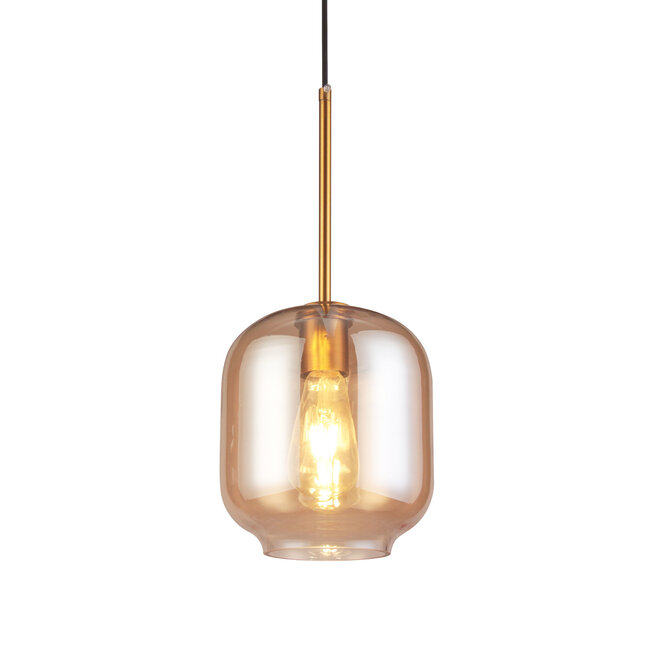 Design pendant lamp with amber glass - Venice