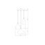 Designer 3-light pendant lamp Bari in chrome glass