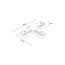 T-connector for 1-phase track, black