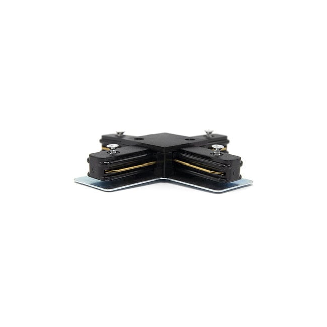 X-connector for 1-phase track, black