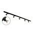 1.5 metre 1-phase track system set with Stanley spotlights, black