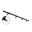 1.5 metre 1-phase track system set with Stanley spotlights, black