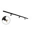 1.5 metre 1-phase track system set with Stanley spotlights, black