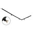 1.5 metre 1-phase track system set with Stanley spotlights, black