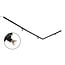 1.5 metre 1-phase track system set with Stanley spotlights, black