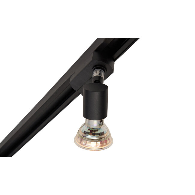 1.5 metre 1-phase track system set with Stanley spotlights, black