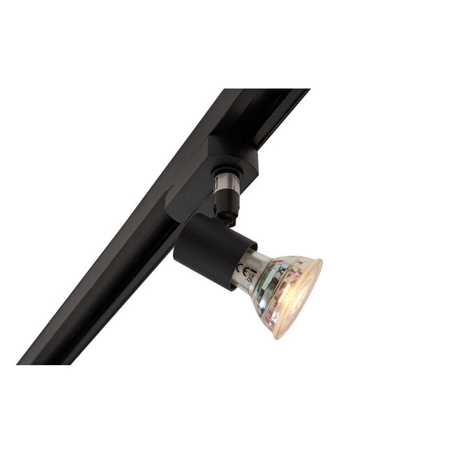 1.5 metre 1-phase track system set with Stanley spotlights, black