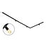 3 metre 1-phase track system set with Jax spotlights, black