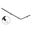 3 metre 1-phase track system set with Jax spotlights, black