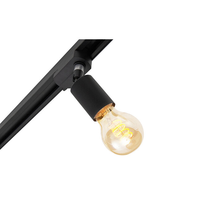 Modern single-phase track system with Jax spotlights