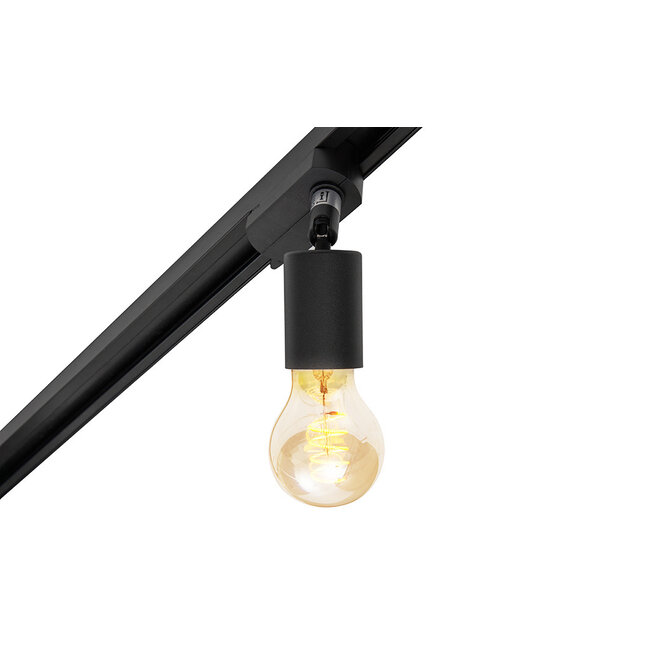 3 metre 1-phase track system set with Jax spotlights, black