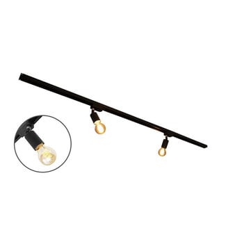 1.5 metre 1-phase track system set with Jax spotlights, black