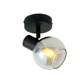 1-light ceiling light Dallas - smoked glass with mirror effect