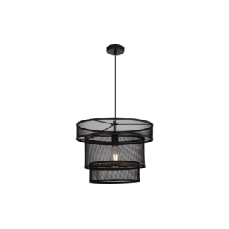 Industrial pendant lamp Chloe, matte-black