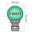 Festoon bulb - Green (no E27 fitting)