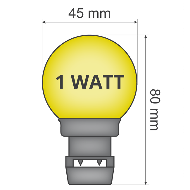 Prickly lamp - Yellow (no E27 fitting)