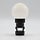 Prickly lamp - 1W milk white shade (no E27 fitting)