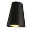 Black outdoor wall light