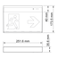 Surface mounted emergency light LXL-MF-3