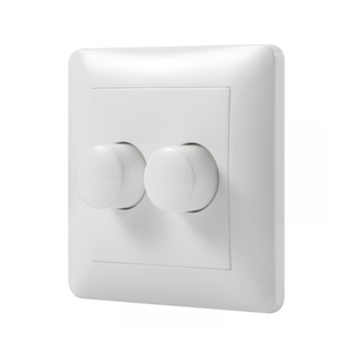 Duo wall dimmer, flush-mounted