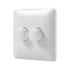 Duo wall dimmer, flush-mounted