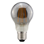 E27 dimmable filament LED lamp, Ø60mm, 8.5W, smoke glass