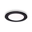 Round LED downlight 12W adjustable colour temperature - diameter 170 mm black