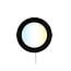 Round LED downlight 12W adjustable colour temperature - diameter 170 mm black
