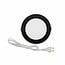 Round LED downlight 12W adjustable colour temperature - diameter 170 mm black