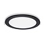 Round LED downlight 18W adjustable colour temperature - diameter 225 mm black
