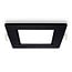 Square LED downlight 6W adjustable colour temperature - 120 x 120mm black